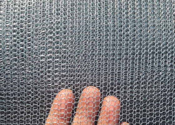 Lebar 600mm 99% Filter Layar Filter Stainless Steel Presisi Tinggi Lubang 6mm