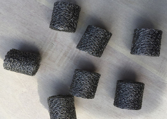 Aerospace Copper / SS Compressed Knitted Mesh Customized Rust Resistance