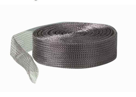 Stainless Steel Rajutan Wire Mesh Gasket Lebar 1 Inch Untuk EMI Shielding