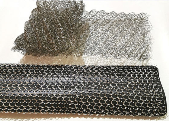 OEM Rajutan Wire Mesh Gasket Stainless Steel 0.55mm 12x6mm Lubang Untuk Segel