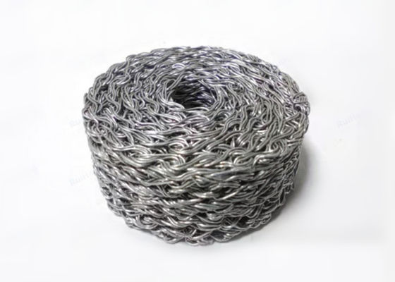 Dia 50mm Stainless Steel Rajutan Wire Mesh Muffler Filter Mesh Terkompresi