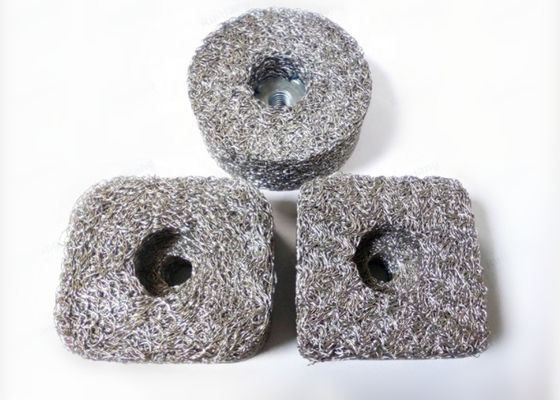 Bentuk Persegi Compressed Rajutan Wire Mesh 80mm 316 Stainless Steel Wire Mesh Filter