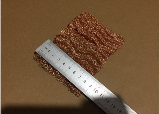 8mm SS304 Rajutan Mesh Fabric ODM Tahan Suhu Tinggi 800 Derajat