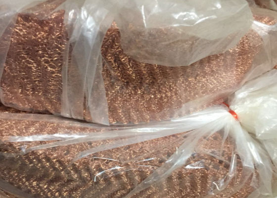 8mm SS304 Rajutan Mesh Fabric ODM Tahan Suhu Tinggi 800 Derajat