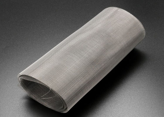304 316 SS Woven Wire Mesh 80 100 120 Mesh 30mm / roll Untuk Layar Pemisah