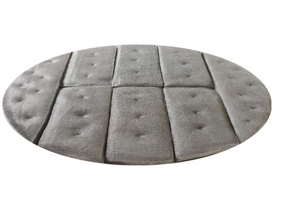 SS316L Knit Mesh Demister Mist Eliminator Lebar 500mm Dengan Lubang Tidak Beraturan
