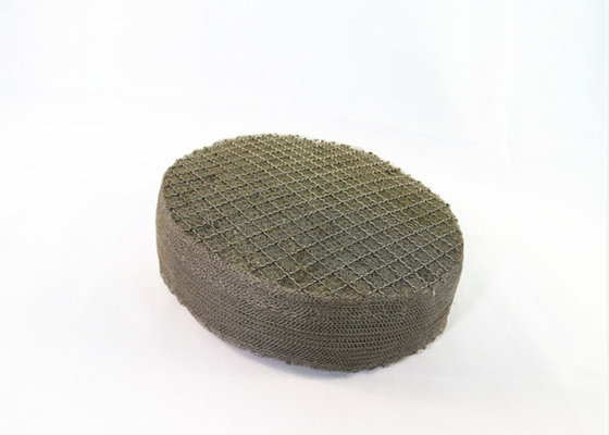 SS316L Knit Mesh Demister Mist Eliminator Lebar 500mm Dengan Lubang Tidak Beraturan