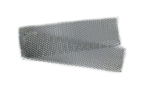 0,05mm 80mm Timbul Aluminium Foil Expanded Mesh / Stretch Steel Mesh Filter Lipit