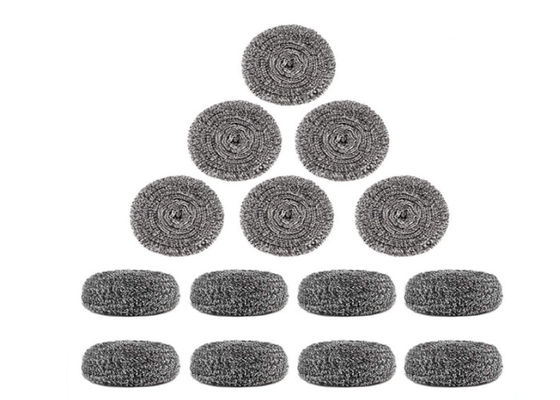2*6cm 7.5g Bola Pembersih Stainless Steel / Scrubber Dapur Logam Perak