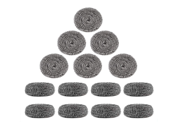 2*6cm 7.5g Bola Pembersih Stainless Steel / Scrubber Dapur Logam Perak