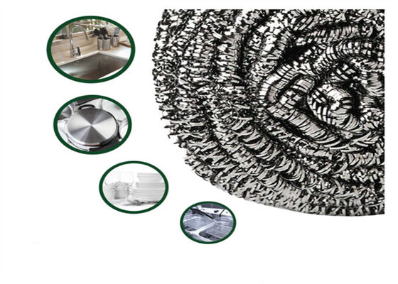 Tugas Berat 410 Bola Pembersih Stainless Steel 23g Dia 7cm Warna Perak