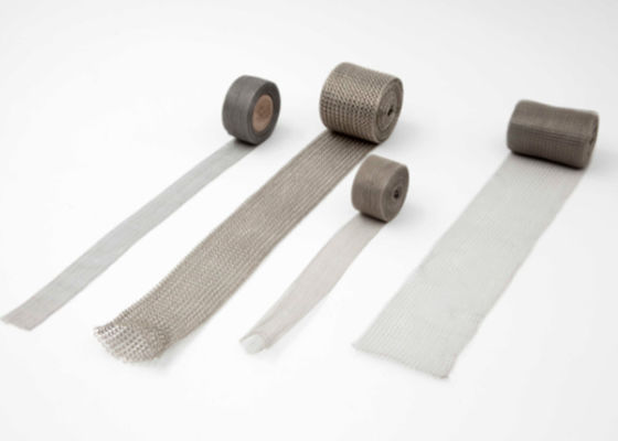 Tembaga Rajutan Wire Mesh Tape Lebar 10-500mm 37mm 38mm Dia Sampel Tersedia