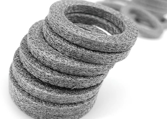 Sus 316 Peredam Knalpot Rajutan Wire Mesh Gasket Terkompresi