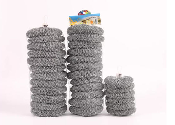 Spiral Scrubber Cleaning 316 Bola Penggosok Stainless Steel Untuk Dapur