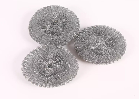 Diameter 4cm Tebal 2cm 304 Bola Pembersih Stainless Steel Untuk Ketel