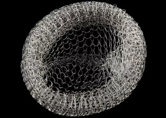 3 * 3mm Ukuran Kain Rajutan Tembaga Mesh Untuk Filter Cairan Gas Stainless Steel