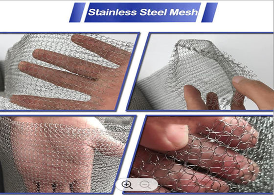 Aisi 304 Rajutan Wire Mesh Untuk Pemisahan Air Minyak
