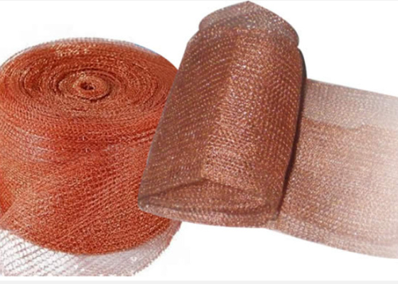 300 Lebar Rajutan Kawat Tembaga Dan Tabung Untuk Filter Demister