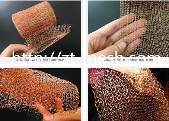 100-200 Model Stainless Steel Rajutan Wire Mesh Dengan Penetrasi Yang Baik untuk Industri
