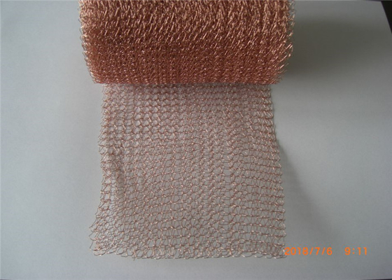 Mesh Rajutan Tembaga Dapat Digunakan Kembali SS304 SS316 Ratakan / Bentuk Bergelombang 0.5mm
