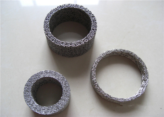 Putaran 0.018mm Stainless Steel Rajutan Wire Mesh Mendukung Getaran Atau Kejutan