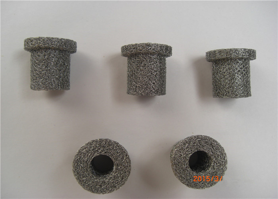 Peredam Terkompresi Rajutan wire Mesh 5mm - 25mm 90% Filter Untuk Industri Mobil