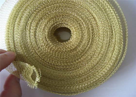 Pita Wire Mesh Rajutan Fleksibel Diameter 0.12mm Untuk Demister Pad