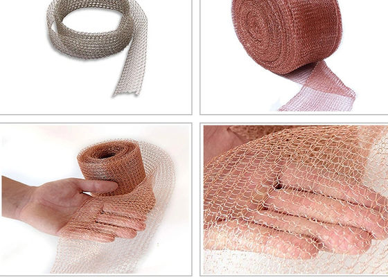 310SS Gas Liquid Filter Mesh Corrugated / Crimped 4mmx5mm Lubang 0.28mm Untuk Sistem Pembuangan