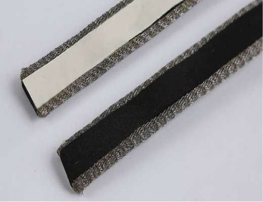 EMI Shielding Rajutan Wire Mesh Gasket 316SS Square Ring 5mm Konduktif Elastomer Berinti