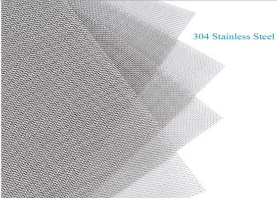 1.22m Woven Wire Mesh 40 60 Mesh Besi Kromium Aluminium Alloy