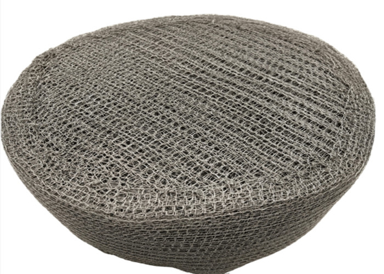 SS316L Knit Mesh Demister Mist Eliminator Lebar 500mm Dengan Lubang Tidak Beraturan