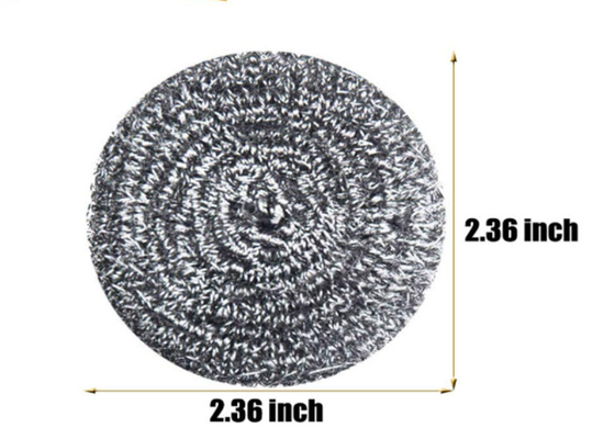 2*6cm 7.5g Bola Pembersih Stainless Steel / Scrubber Dapur Logam Perak