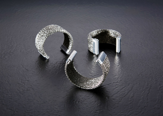 Warna Perak 304 Steel Rajutan Wire Mesh Gasket Untuk Pendingin Egr