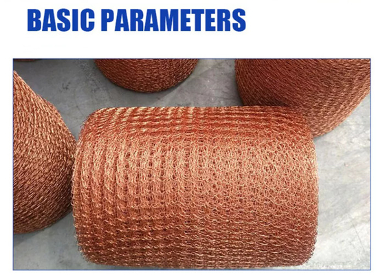 Diameter 25.4mm Tembaga Rajutan Mesh Berlapis Timah Untuk Perisai Rf Dan Industri Listrik