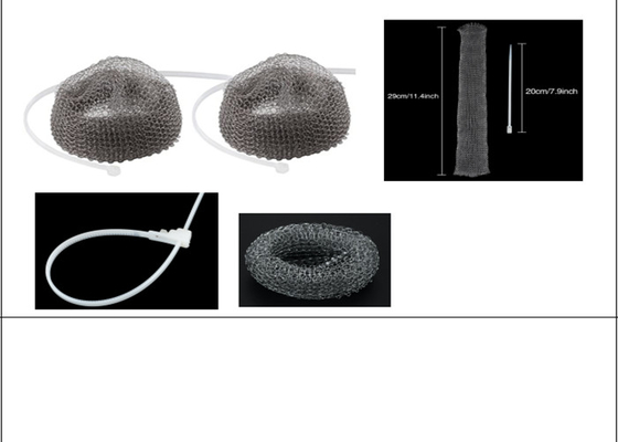 Lebar 40 Mm Diameter 290mm Rajutan Mesh Untuk Mesin Cuci Laundry Lint Traps
